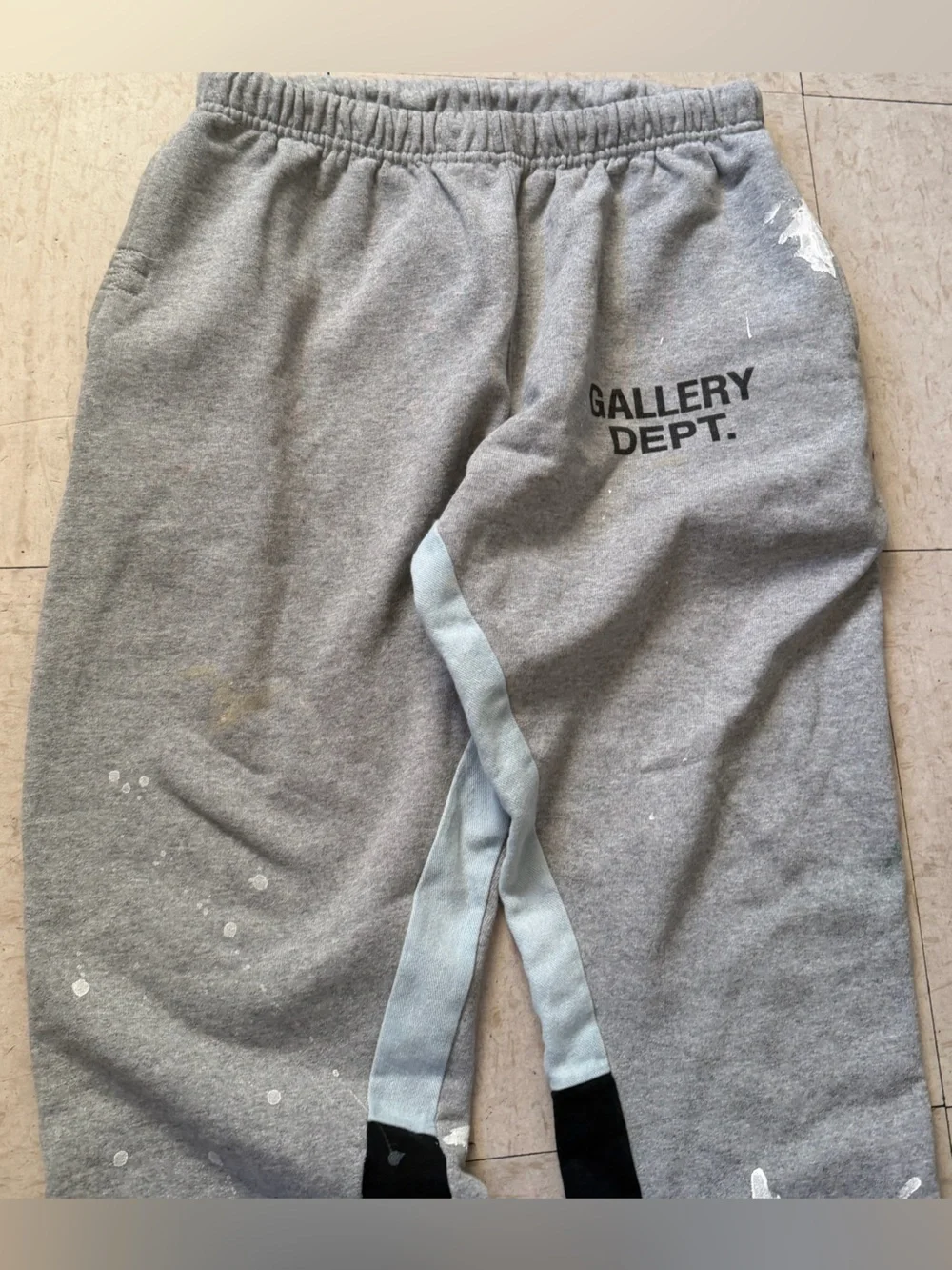 Gallery Dept Paint Medium Gray Flare Sweatpants (Authentic)